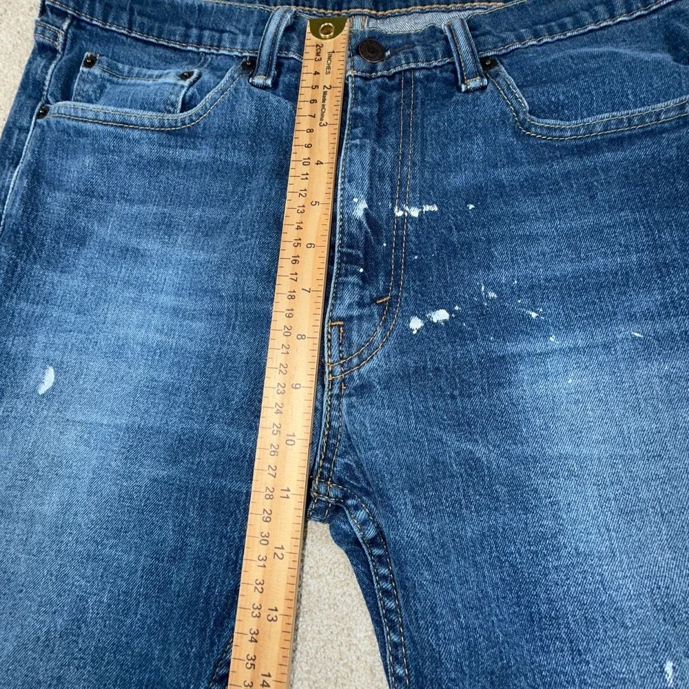 Levi's 505 Jeans Mens 36x29 Blue Denim Medium Wash‎ Mid Rise Regular Fit Outdoor